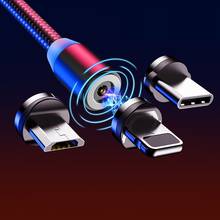 1M Magnetic Charge Cable Micro USB Cable For iPhone 11 Pro Max XR Magnet Charger USB Type C Cable LED Charging Wire Cord 2024 - buy cheap