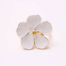 6pcs/lot Wedding simple plum napkin napkin 5 petals lucky flower napkin ring napkin ring 2024 - buy cheap
