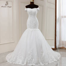 Женское свадебное платье-Русалка It's yiiya, белое платье с вырезом лодочкой на лето 2021 2024 - купить недорого