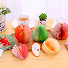 Creative sticky note book cute fruit and vegetable shape sticky note paper with handy record paste paper Writeable memo 2024 - buy cheap