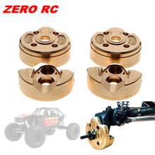 2PCS Portal Steering Knuckle Heavy Brass Cup Counterweight Gear Cover For RC Crawler Axial SCX10 III AXI03007 Capra 1.9 UTB 2024 - купить недорого