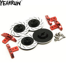 YEAHRUN-disco de freno de aleación de aluminio, Kit de cubo de transmisión de freno simulado para 1/10 Sakura D4 D3 RC Crawler Racer, piezas de coche 2024 - compra barato