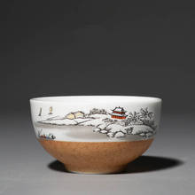 Taza de té de cerámica creativa, tazón de té pequeño de estilo Retro japonés para el hogar, té negro Kung Fu Da Hong Pao Oolong Teaware, Envío Gratis 2024 - compra barato