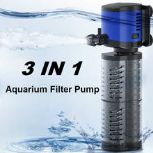 3 In 1 Internal Aquarium Filter Pump Fish Tank Submersible Water Pump Aquarium Multifunction Filter Aerator Water Surf Pump 2024 - buy cheap