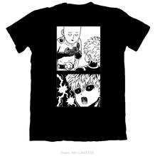 Camisetas Unisex de One Punch Man, Saitama y Genos, ropa de marca, estampado Slim Fit, 2018 2024 - compra barato