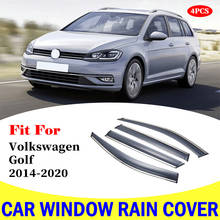 Car Window Rain Shield For Volkswagen Golf  2014-2020 Sun Rain Shade Visors Shield Shelter Protector Cover Frame Accessories 2024 - buy cheap