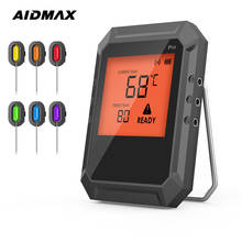 Беспроводной цифровой термометр AidMax PRO02 для мяса, стейка, Блютуз, аксессуары для барбекю для духовки, гриля, барбекю 2024 - купить недорого