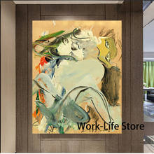 Posters and Prints Wall Art Willem De Kooning WOMAN IN LANDSCAPE Canvas Painting For Living Room Home Decoration Painting 2024 - buy cheap