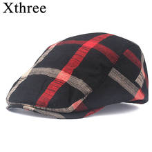 Xthree-boina de lino a la moda para hombre y mujer, sombrero de sol plano, ajustable, para verano 2024 - compra barato