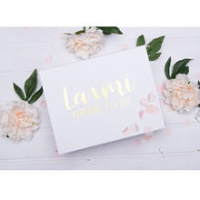 foil gold bride to be gift box,custom name Bridesmaid Proposal,birthday Gift Packaging,Bachelorette Decor,Wedding Favor will you 2024 - buy cheap
