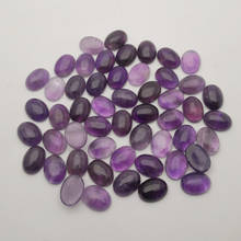 fashion cab cabochon Natural Amethysts Stone Beads For Jewelry Making DIY Ring Necklace  Accessories 12x16MM 24PCS Wholesale 2024 - buy cheap