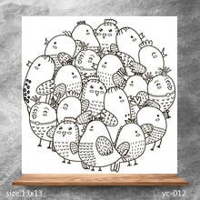 ZhuoAng Obese chicken Clear Stamps/Silicone Transparent Seals for DIY scrapbooking photo album Clear Stamps 2024 - buy cheap