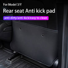 Car Seat Back Anti Kick Pad Protector for Tesla Model 3/model y Car Styling Modification Child Anti Dirty Leather Protector 2024 - buy cheap