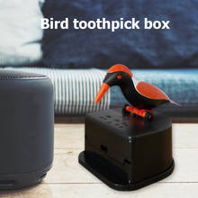 Cute Small Bird Toothpick Container Automatic Toothpick Dispenser Toothpick Holder Home Decoration Table Decor 2024 - buy cheap
