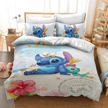 Disney Lilo & Stitch Cartoon Pattern Bedding Set Duvet Cover Bed Sheet Pillow Cases Twin Full Queen King Size To Decorate Room 2024 - buy cheap