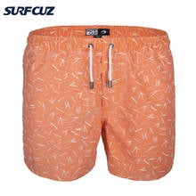 SURFCUZ-bañador de secado rápido para hombre, a la moda traje de baño, pantalones cortos para playa, correr, deportes, surfear, con forro de malla 2024 - compra barato