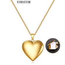 Romantic Heart Photo Frame Necklaces for Women Gifts Can Be Opened Stainless Steel Promise Love Keepsake Jewelry 2024 - buy cheap