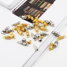 10 шт./лот, золотой родиевый спиральный браслет, ожерелье, соединительная Пряжка для DIY браслета, ожерелья, соединители, аксессуары для изготовления ювелирных изделий 2024 - купить недорого