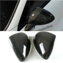 For Porsche Cayenne 958 2011-2014 Real carbon fiber Side Rearview Mirror Cover 2pcs 2024 - buy cheap