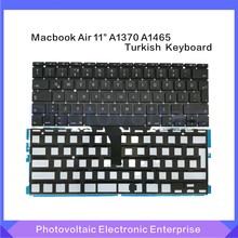 Teclado con retroiluminación para MacBook Air, nuevo teclado de Turquía TR con retroiluminación para MacBook Air de 11,6 pulgadas, A1370, A1465, años 2011 a 2015 2024 - compra barato