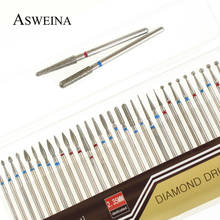 ASWEINA 30pc Diamond Nail Drill Bit Set Grinding for Electric Manicure Machine Accessories Nail Art Clean Burr Tools Kits 2024 - buy cheap