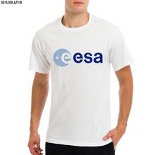 Camiseta de algodón blanca para hombre, camisa de marca de moda, ESA, Europa, logo de símbolo de la Agencia Espacial Europea, nerd, geek, sbz187 2024 - compra barato