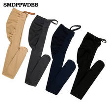 SMDPPWDBB Ajustável Mulheres Leggings De Cintura Alta Alta Elástica de Maternidade leggings Roupas de Grávida Calças Para Mulheres Meias 2024 - compre barato