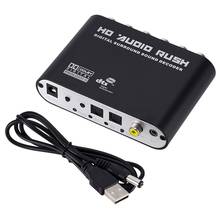 Digital 5.1 Audio Decoder Dolby Dts/Ac-3 Optical To 5.1-Channel RCA Analog Converter Sound Audio Adapter Amplifier Converter 2024 - buy cheap