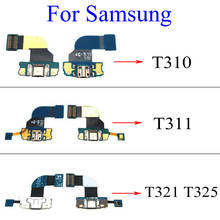 Док-станция с USB-разъемом для зарядки и штекером, плата для зарядки, гибкий кабель для Samsung Galaxy T311, T310 / Tab Pro, T325, T321, T320 2024 - купить недорого