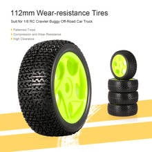 4pcs 112mm RC High Grip Rubber Tires 17mm Hub Hex Wheel Rim for 1/8 RC Crawler Buggy Off-Road Car Truck 2024 - buy cheap