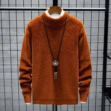 Suéter de cachemira con cuello redondo para hombre, Jersey cálido de punto, de alta calidad, otoño e invierno, talla M-3XL, 2020 2024 - compra barato