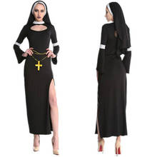 2020New Hot Arab Clothing Black Sexy Catholic Monk Cosplay Dress Halloween Costumes Nun Costume 2024 - buy cheap