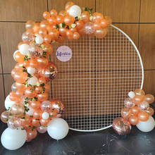 92 pçs rosa ouro balões garland confetes conjunto matte branco ballon aniversário do bebê chuveiro deco decoração de aniversário casamento globos 2024 - compre barato