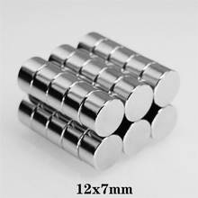 5/10/20/30/50/100PCS 12x7 Strong Cylinder Rare Earth Magnet 12mmX7mm Round Neodymium Magnets 12x7mm Small Disc Magnet 12*7 2024 - buy cheap
