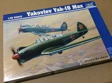 Trumpeter-avión de combate de entrenamiento, modelo de avión de combate Trumpeter 02213 1/32 soviético Yakovlev Yak-18 Max, TH06868-SMT6 2024 - compra barato