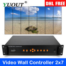 Controle para parede de vídeo, processador hdmi 2x2/2x 3/2x 4/3x 3/3x 3/3x 3/3x 4/2x7imagens 2024 - compre barato