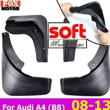 Set Molded Car Mud Flaps For Audi A4 B8 2008 - 2013 Splash Guards Mud Flap Mudguards Fender Styling 2009 2010 2011 2012 2024 - buy cheap