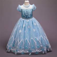 Princess Cosplay Costume Halloween Girls Dress Kids Birthday Party Dresses 4-10T Children's Vestidos New Queen Dress 2024 - buy cheap