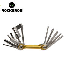 Rockbros-conjunto de mini ferramentas para reparo de bicicleta, conjunto de chaves de fenda e chave de fenda multifuncional para aro de bicicleta, 11 em 1 2024 - compre barato