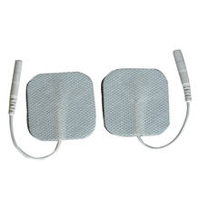 Almohadillas de electrodo de repuesto para máquina TENS de Estimulador muscular, parches cuadrados autoadhesivos, no tejidos, 4x4Cm, 50 par/paquete 2024 - compra barato