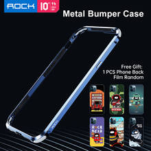 For iPhone 12 Pro Max Bumper Case with Free Gift Back Film Back Phone Case for iPhone 12 Mini 12 Pro Metal Cover Rock 2024 - buy cheap