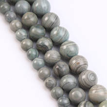 Miçangas soltas para fazer joias, acessórios de colar 6 8 10 12mm, pulseira de pedras naturais verde 2024 - compre barato