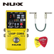 Nux loop core, pedal de efeito de guitarra, laçador, 6 horas de gravação, 99 lembranças de usuário, padrões de bateria com toque de tempo e presente 2024 - compre barato