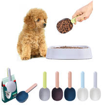 Cuchara de cuchara de comida para perro y gato, cuchara de alimentación multifunción con Clip de sellado, taza de medida creativa, accesorio Chien 2024 - compra barato