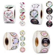 50pcs Multiple Designs Floral Thank You Sticker Seal Labels Christmas Gift Decoration Sticker for Package Stationery Sticker 2024 - buy cheap