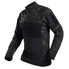 Men Sports Long Sleeve Cotton Breathable Shirt Male Outdoor Shooting Hunting Climbing Camping Tactical Training Camouflage Tops 2024 - buy cheap