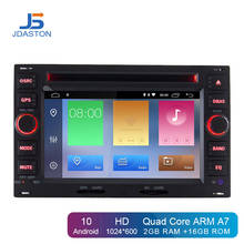 JDASTON Android 10 Car DVD Player For Volkswagen Passat B5 Polo Golf 4 5 Touran Sharan Caddy T5 Tiguan Bora GPS 2 Din Car Radio 2024 - buy cheap