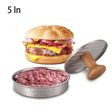 5 In Round Shape Hamburger Press Stainless Steel Hamburger Meat Beef Grill Burger Press Patty Maker Mold Kitchen Meat Tools 2024 - buy cheap