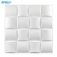 30x30cm 3D Wall Sticker  Art Wallboard Geometric Cut Diamond Wood Carved Wall Sticker 3D Background Decorative Board House Decor 2024 - buy cheap