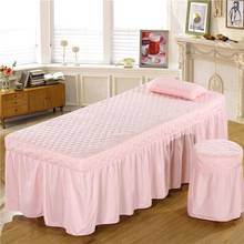 Colcha de cama de beleza feito de algodão, tamanho personalizado, 35 peças, 70*190cm, colcha para salão de beleza com buraco, múltiplas cores 2024 - compre barato